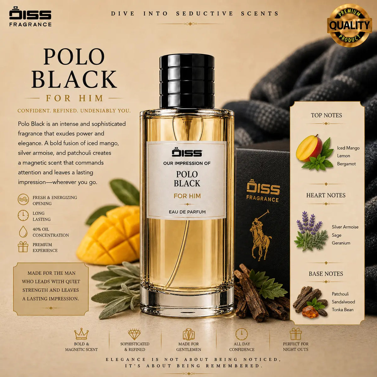 Our Impression Of Polo Black - For Men