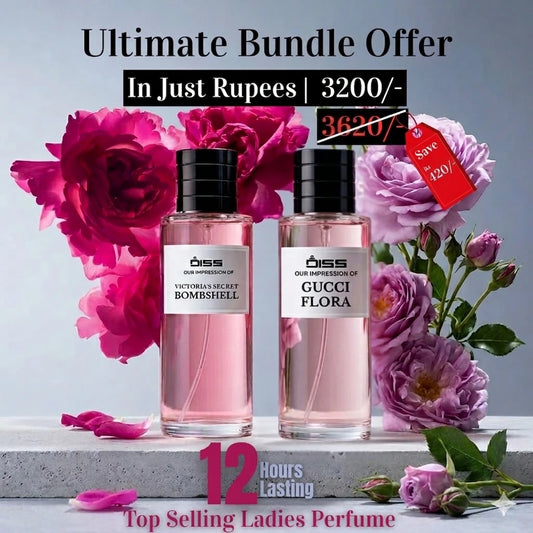 Most Loved Ladies Bundle 💖✨
(Gucci Flora 🌸 + VS Bombshell 💕)