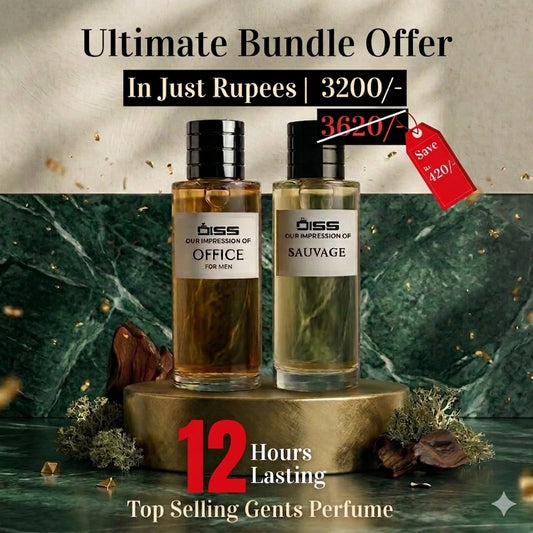 💼 Most Loved Men’s Bundle✨
(Sauvage 🌿 + Office For Men 🌟)