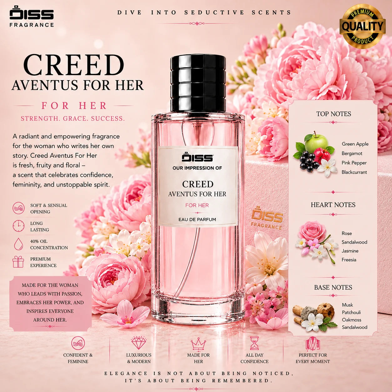Our Impression Of Creed Aventus Pour Femme - For Women