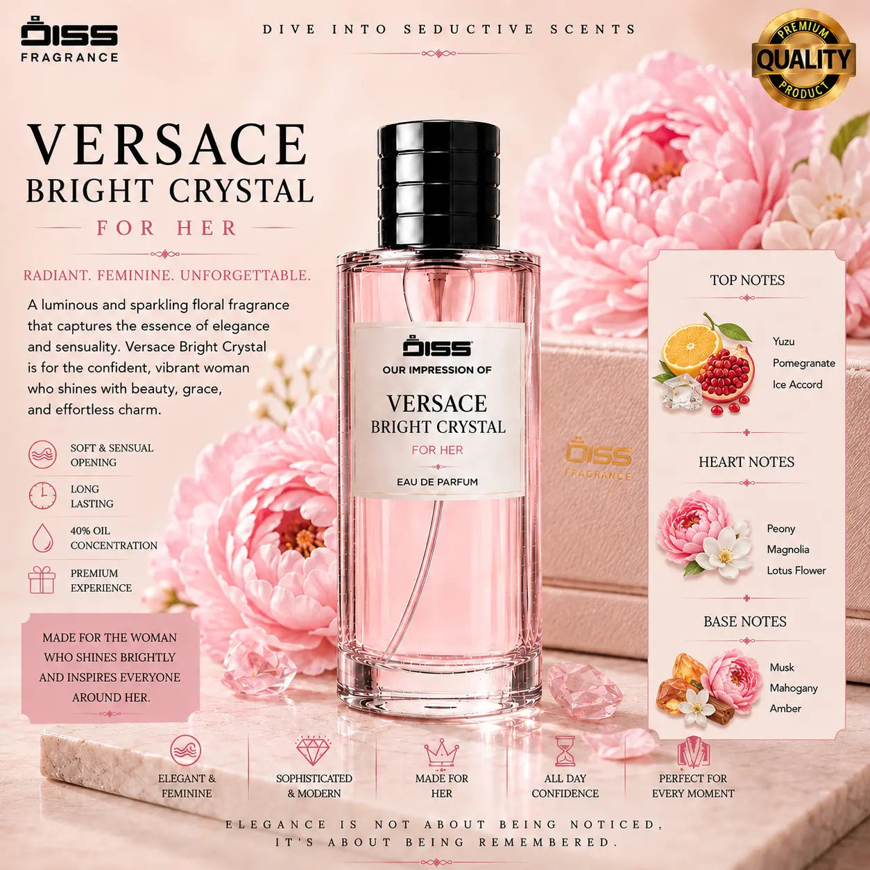 Our Impression Of Versace Bright Crystals - For Women